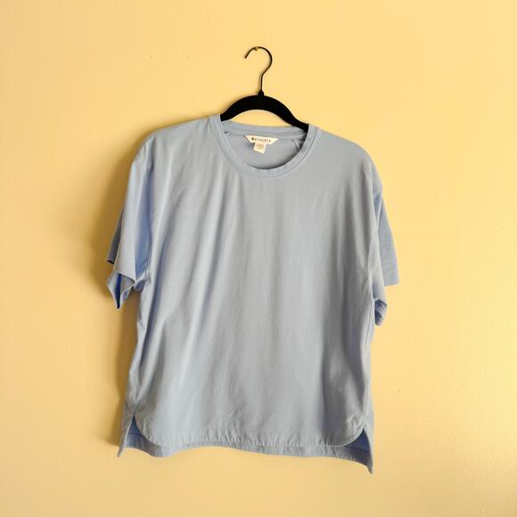 Athleta Light Blue Short Sleeve Effortless Tee - Medium - Picture 1 of 9